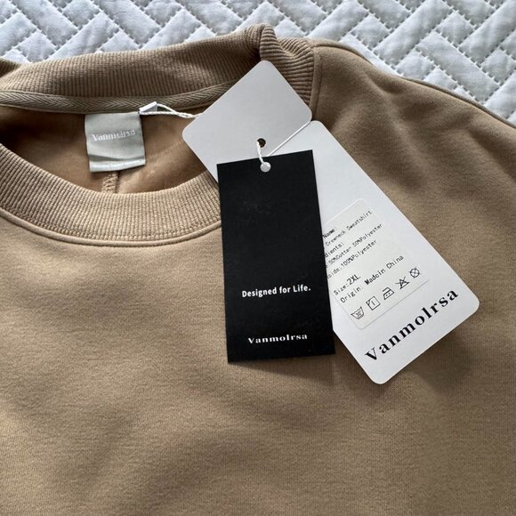 Women' Oversized Sweatshirt Crewneck Pullover Long Sleeve Sweatshirt for Women - Picture 6 of 9